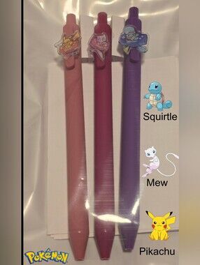 Pokemon Gameboy Gel Pen Trio